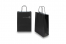 Papperspåsar med snurrade handtag - svart, 220 x 100 x 310 mm, 90 gr | PIT Packaging.se | Kuvertland