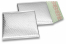 Eko bubbelpåsar i metalliska färger - silverfärgad 165 x 165 mm | PIT Packaging.se | Kuvertland