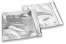 Färgade metalliska foliekuvert silverfärgade - 220 x 220 mm | PIT Packaging.se | Kuvertland