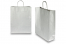 Papperspåsar med snurrade handtag - silverfärgad, 320 x 120 x 410 mm, 100 gr | PIT Packaging.se | Kuvertland