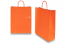 Papperspåsar med snurrade handtag - orange, 320 x 120 x 410 mm, 100 gr | PIT Packaging.se | Kuvertland