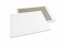 Kuvert med kartong på baksidan - 400 x 500 mm, 120 gram vit kraft fram, 700 gram grå duplex baksida, inget lim / ingen remsa | PIT Packaging.se | Kuvertland