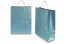 Papperspåsar med snurrade handtag - blå metallisk, 320 x 120 x 410 mm, 100 gr | PIT Packaging.se | Kuvertland