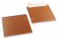 Koppar färgade pärlemor kuvert - 170 x 170 mm | PIT Packaging.se | Kuvertland