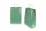 Papperspåsar med snurrade handtag - grön metallisk, 260 x 120 x 350 mm, 90 gr | PIT Packaging.se | Kuvertland