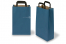 Papperspåsar med platta handtag - blåa, 220 x 105 x 360 mm | PIT Packaging.se | Kuvertland
