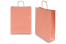 Papperspåsar med snurrade handtag - laxrosa, 320 x 120 x 410 mm, 100 gr | PIT Packaging.se | Kuvertland