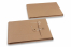 Kuvert med sträng och bricka - 162 x 229 x 25 mm, brun | PIT Packaging.se | Kuvertland