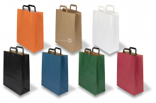 Papperspåsar med platta handtag | PIT Packaging.se | Kuvertland