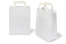 Papperspåsar med platta handtag - vita, 220 x 105 x 280 mm | PIT Packaging.se | Kuvertland