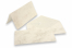 Marmorerade kuvert (110 x 220 mm) och kort (105 x 210 mm) - Marmorerad brun, utan fodrad insida | PIT Packaging.se | Kuvertland