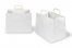 Papperspåsar med platta handtag - vita, 317 x 218 x 245 mm | PIT Packaging.se | Kuvertland