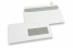 Fönsterkuvert till laserskrivare, 110 x 220 mm (DL), fönster höger 40 x 110 mm, fönstrets placering är 15 mm från höger och 20 mm från botten  | PIT Packaging.se | Kuvertland