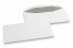 Vita kuvert, 110 x 220 mm (DL), 80 gram, gummerad stängning, vikt vardera ca. 4 g.  | PIT Packaging.se | Kuvertland