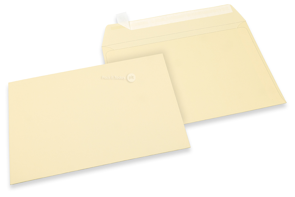 Benvita färgade kuvert av papper - 162 x 229 mm