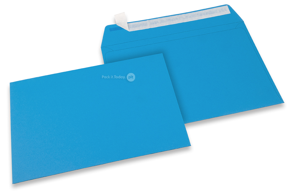 Havsblåa färgade kuvert av papper - 162 x 229 mm