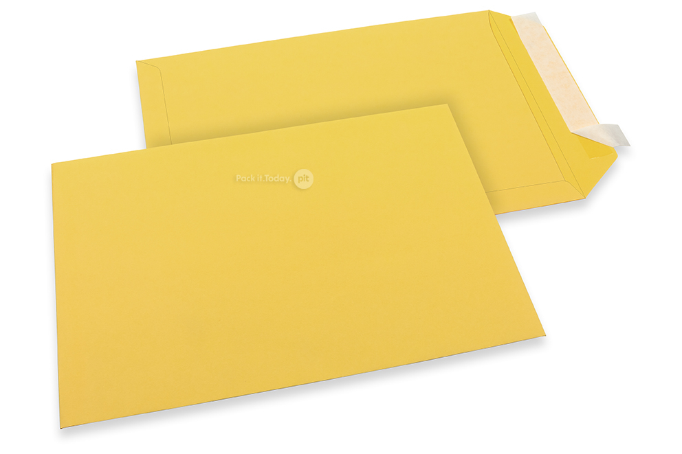 Smörblomma gula färgade kuvert av papper - 229 x 324 mm