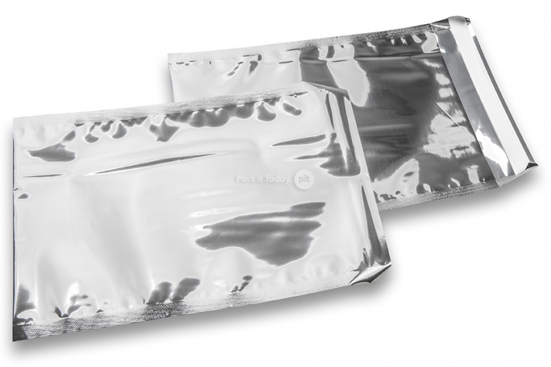Färgade metalliska foliekuvert silverfärgade - 162 x 229 mm