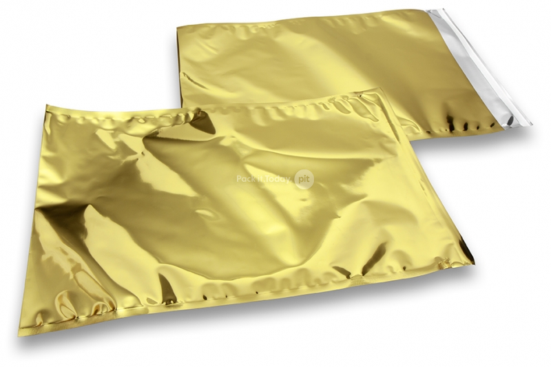 Färgade metalliska foliekuvert guldfärgade - 229 x 324 mm