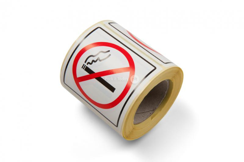 Varningsetiketter - No smoking (Rökning förbjuden)