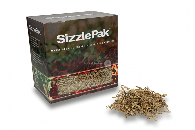 Strimlat papper SizzlePak - Brun kraft (neutral) (1.25 kg), 100 gsm papper