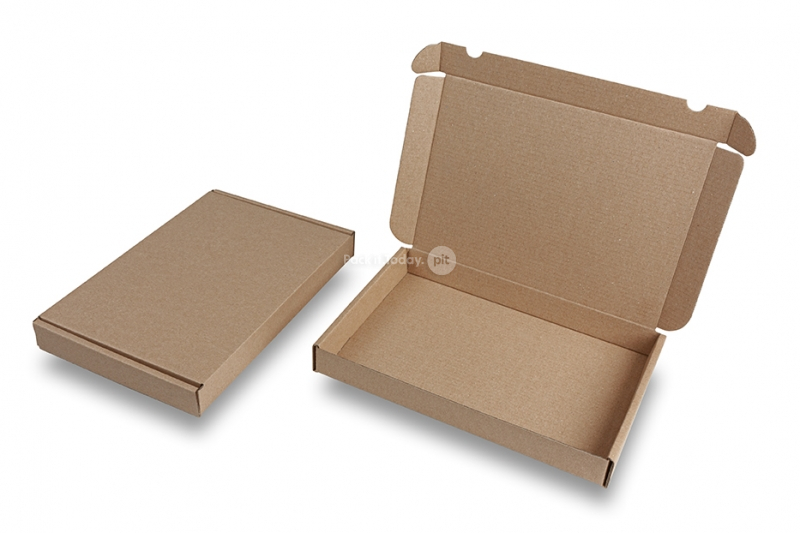 Brevpack med topplock - brun