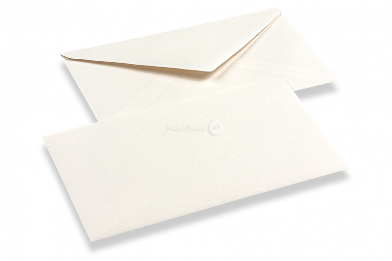 Texturerade kuvert - vitt