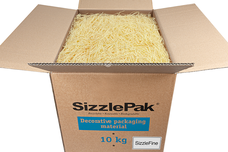 Strimlat papper SizzlePak Fine - Krämfärgad (10 kg)