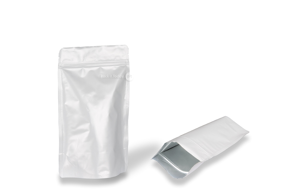 Vita zippåsar - 130 x 225 x 70 mm, 500 ml