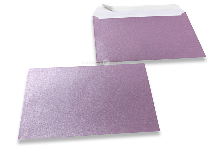 Ljuslila färgade pärlemor kuvert - 162 x 229 mm