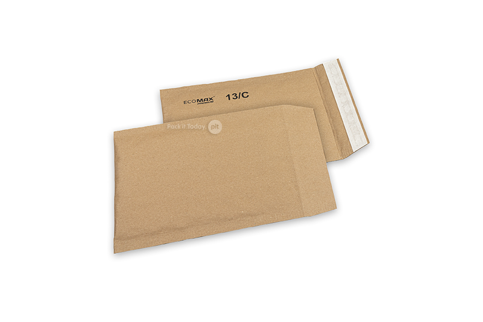 Ecomax – vadderade bubbelkuvert i papper - 150 x 215 mm, 13/C, brun