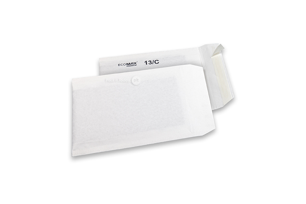 Ecomax – vadderade bubbelkuvert i papper - 150 x 215 mm, 13/C, vit